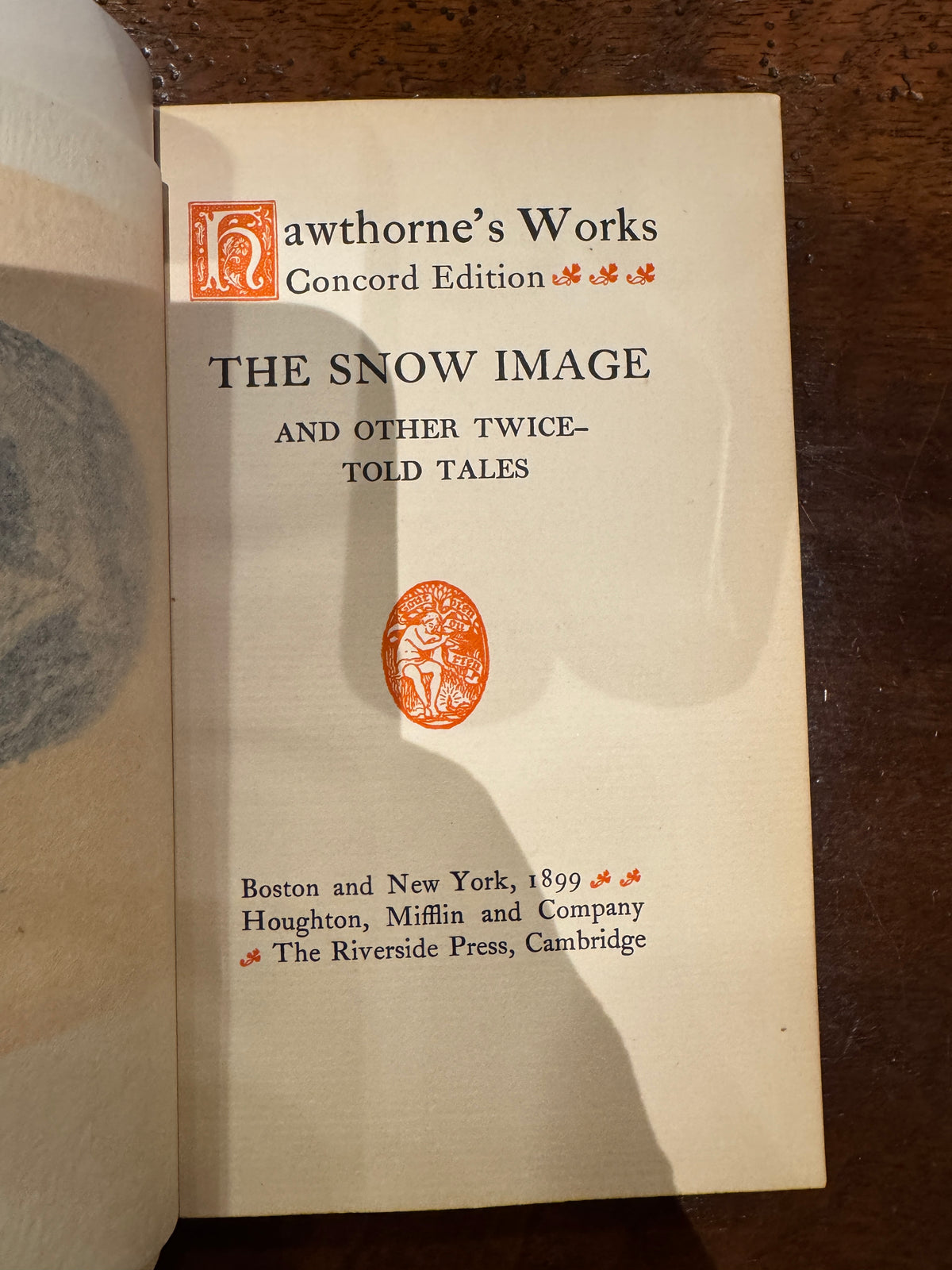 Hawthorne's Works, 4 Associated Volumes, Late 19th Century