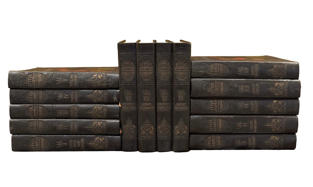 Little Journeys To The Homes Of The Great by Elbert Hubbard, Full 14 Volume Set