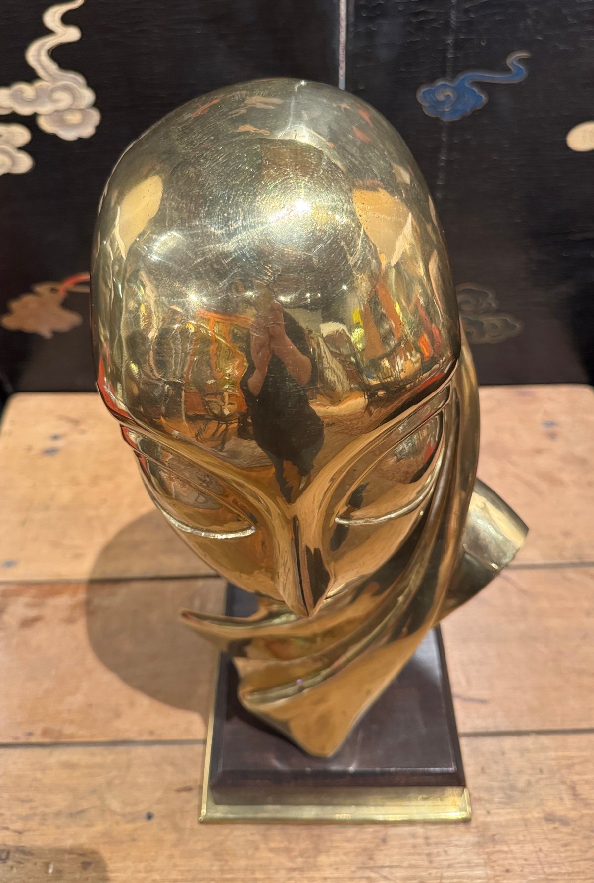 Modernist Bronze Bust In The Manner of Brancusi