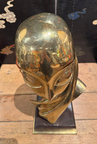 Modernist Bronze Bust In The Manner of Brancusi