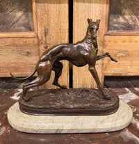 Pierre-Jules Mene 19th Century Bronze Whippet