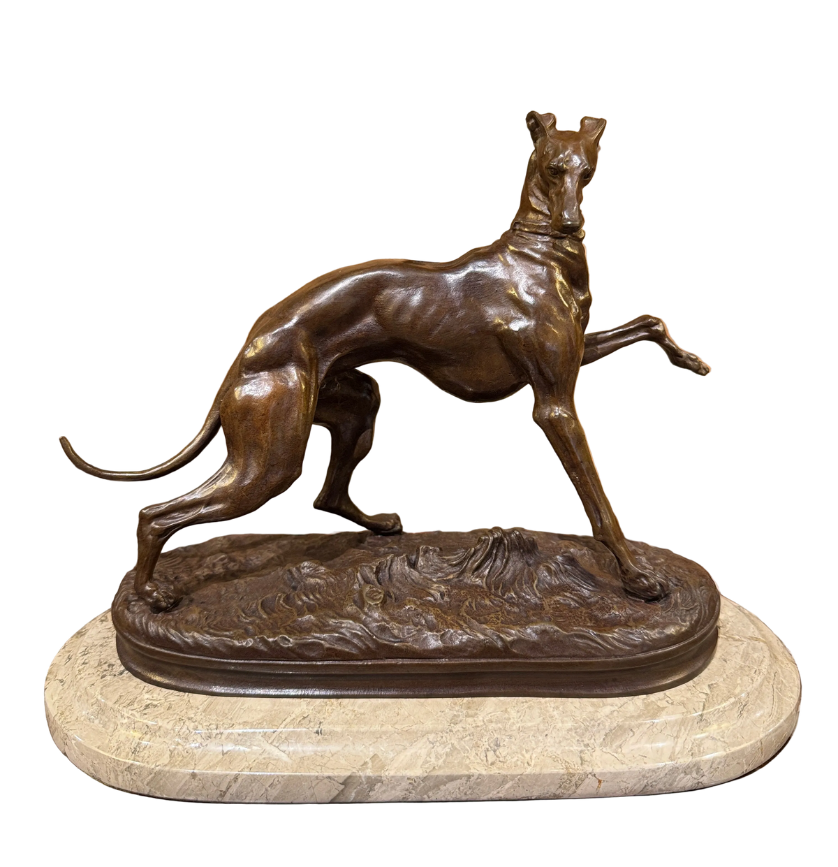 Pierre-Jules Mene 19th Century Bronze Whippet