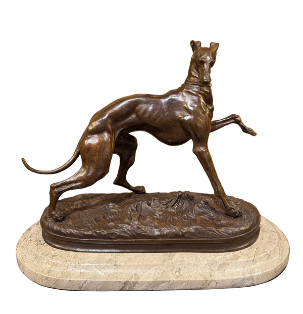 Pierre-Jules Mene 19th Century Bronze Whippet