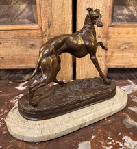 Pierre-Jules Mene 19th Century Bronze Whippet