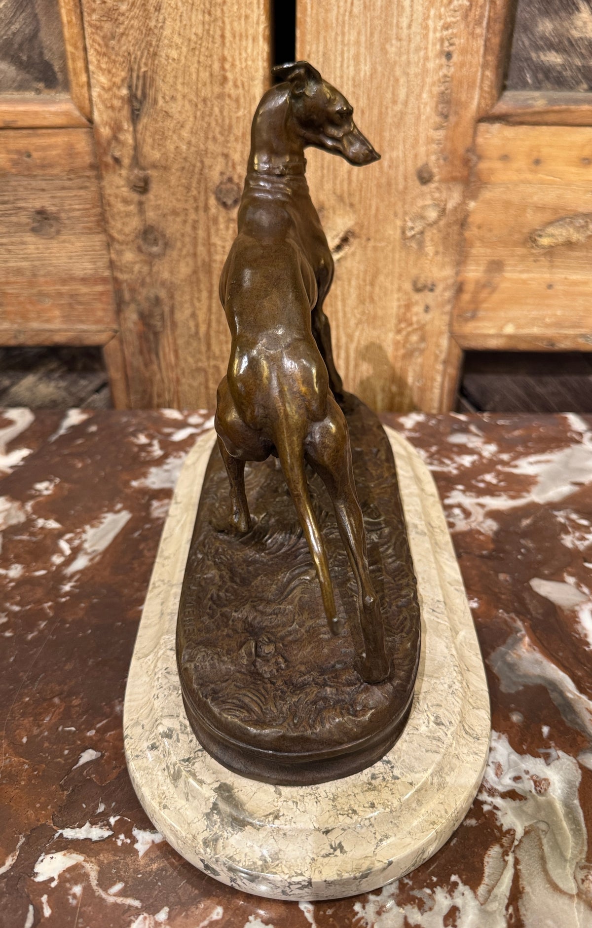 Pierre-Jules Mene 19th Century Bronze Whippet