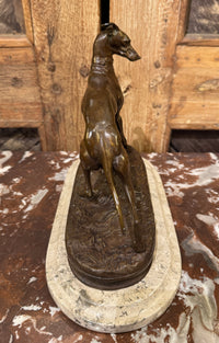 Pierre-Jules Mene 19th Century Bronze Whippet