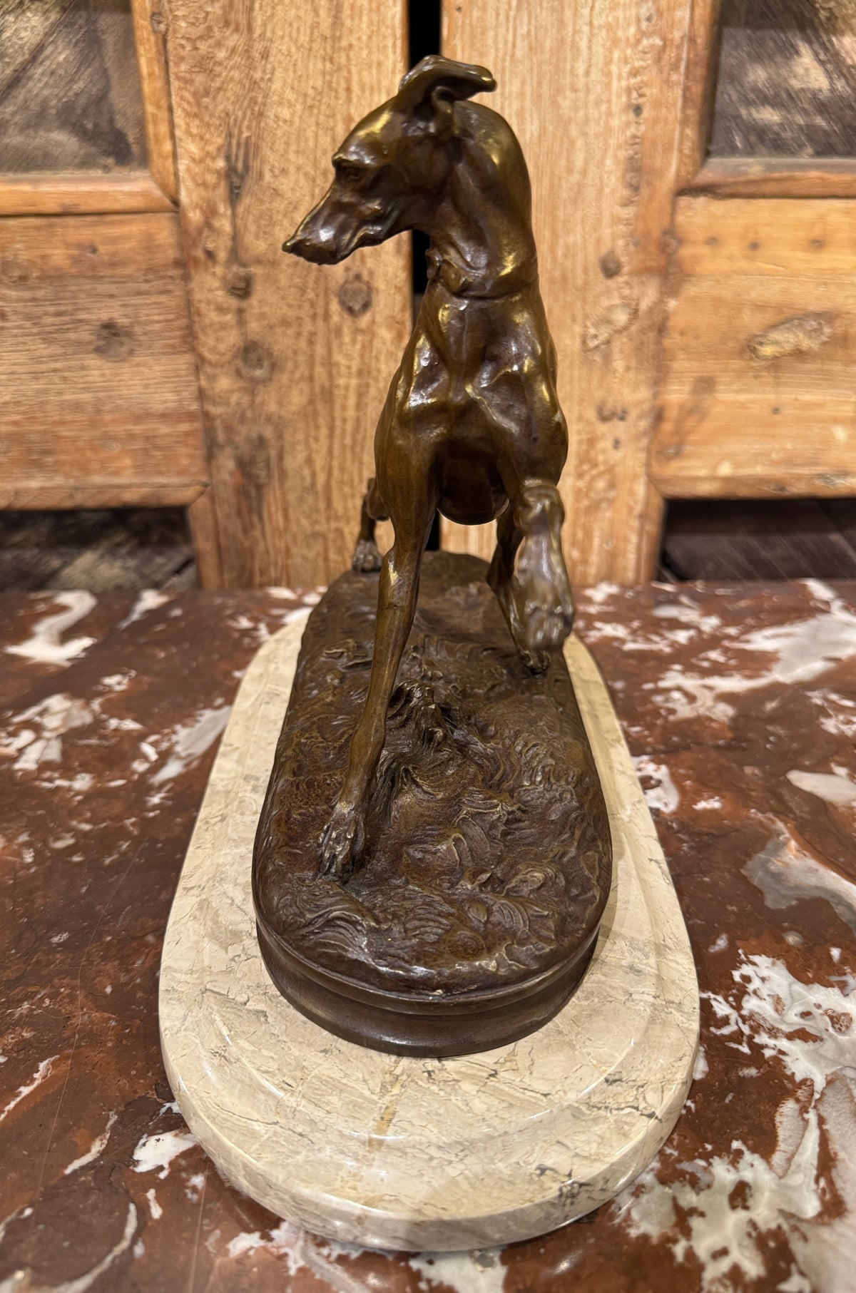 Pierre-Jules Mene 19th Century Bronze Whippet