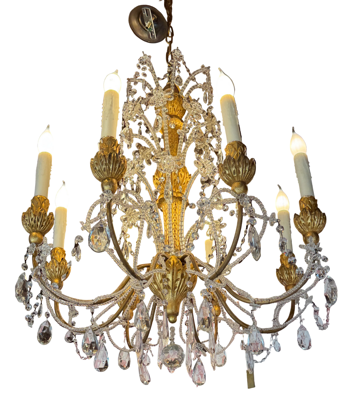 Italian Giltwood Chandelier