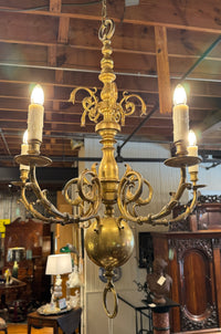 Dutch Baroque Style Bronze Chandelier