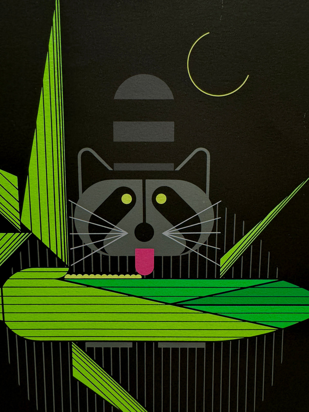 Charley Harper Serigraph on Paper, “Cornprone”
