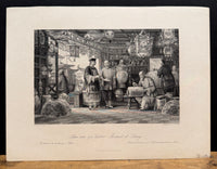 "Show-room Of A Lantern Merchant At Peking," Engraving After Thomas Allom