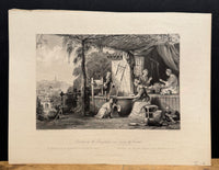"Destroying The Chrysalides And Reeling Coccoons," Engraving After Thomas Allom