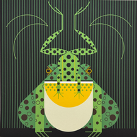 Charley Harper Serigraph, "Frog Eat Frog"