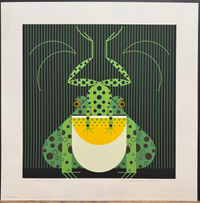 Charley Harper Serigraph, "Frog Eat Frog"