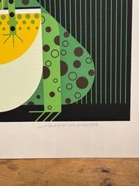 Charley Harper Serigraph, "Frog Eat Frog"