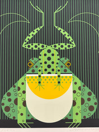 Charley Harper Serigraph, "Frog Eat Frog"