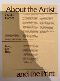 Charley Harper Serigraph, "Frog Eat Frog"