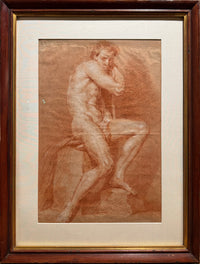 Old Master Drawing of Nude Attributed to Gaetano Gandolfi