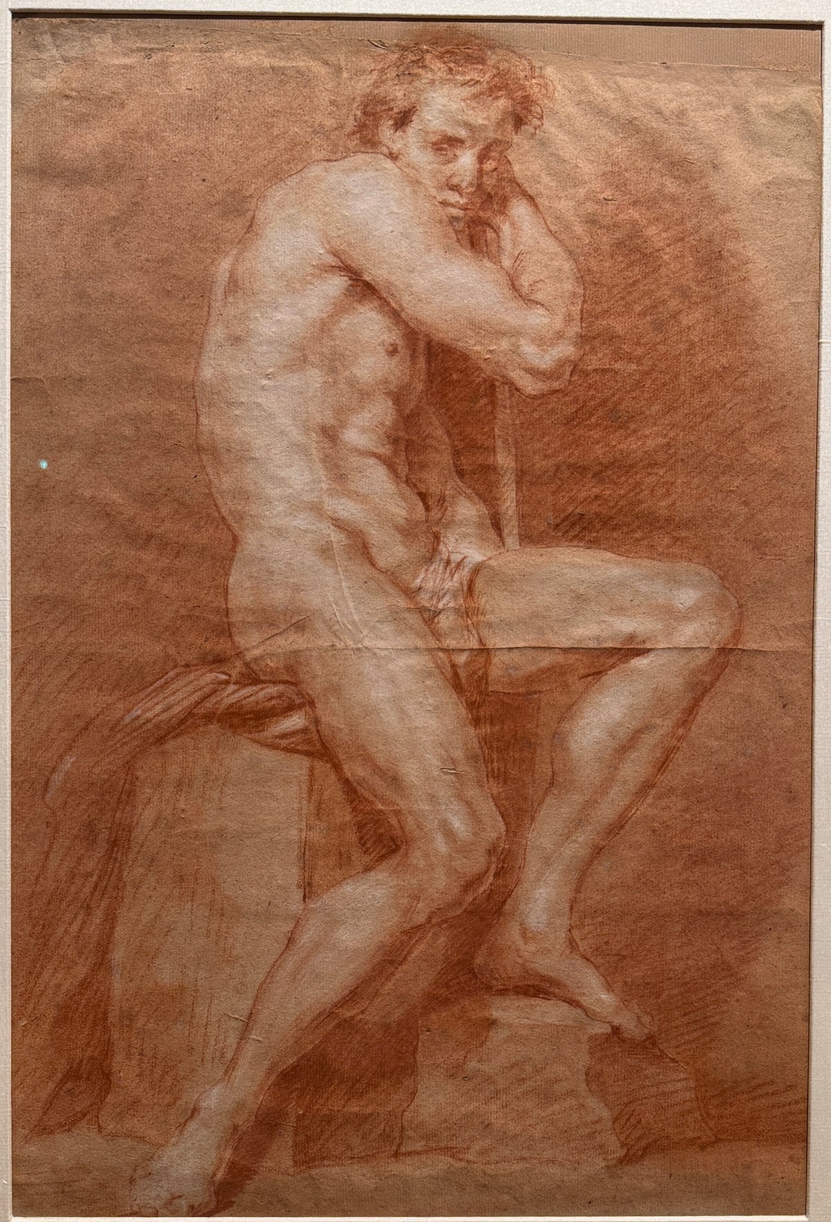 Old Master Drawing of Nude Attributed to Gaetano Gandolfi