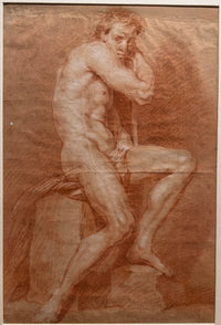 Old Master Drawing of Nude Attributed to Gaetano Gandolfi