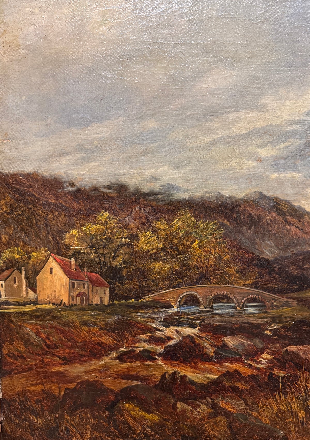 19th Century British Landscape With Cows by John Holland