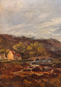 19th Century British Landscape With Cows by John Holland