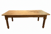 Vintage English Pine Dining Table