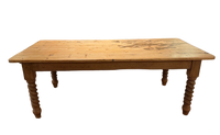 Vintage English Pine Dining Table