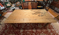 Vintage English Pine Dining Table