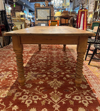 Vintage English Pine Dining Table