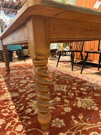 Vintage English Pine Dining Table