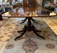 Vintage Baker Silver Label Double Pedestal Dining Table