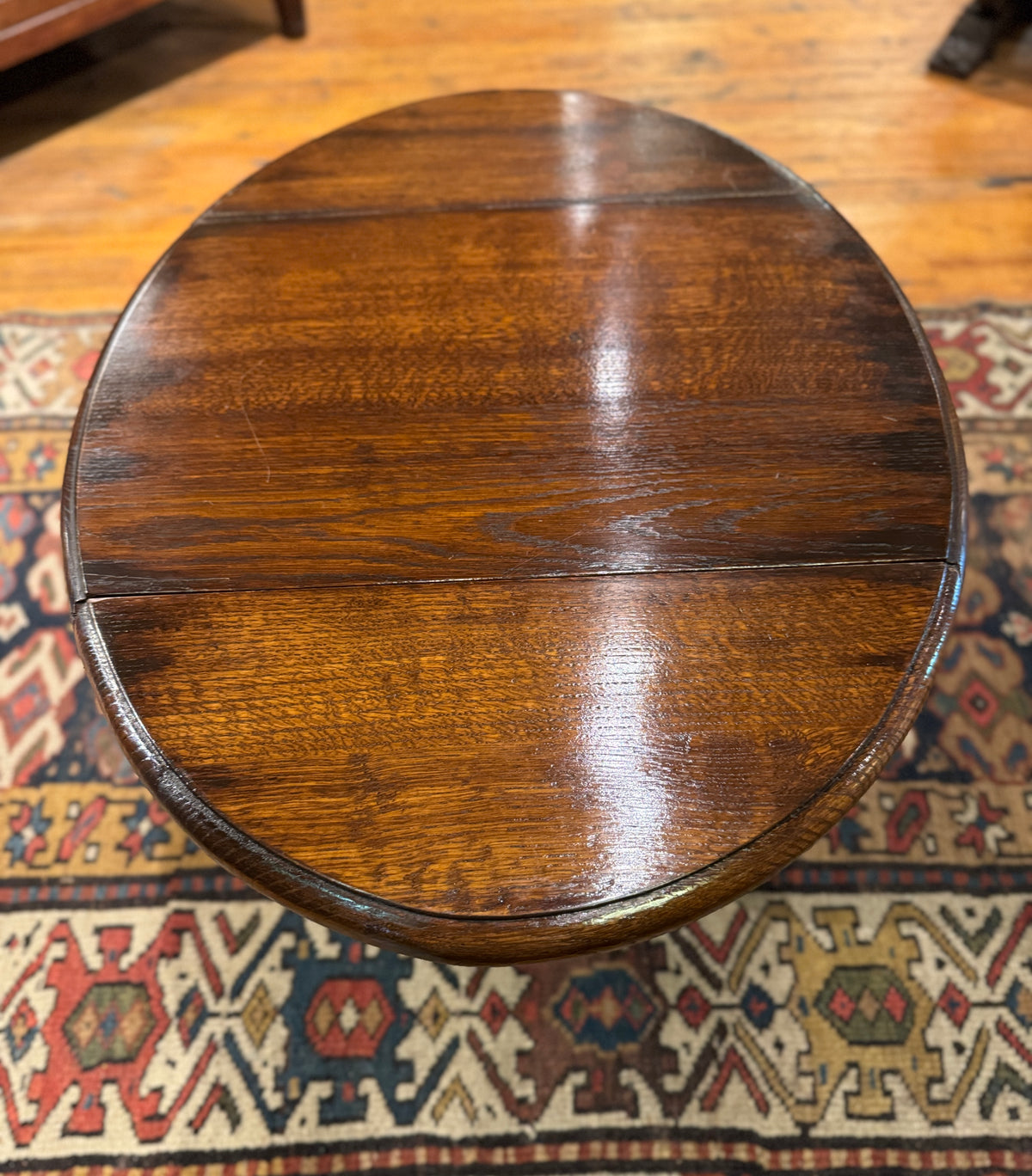 English Baroque Style Low Drop Leaf Side Table