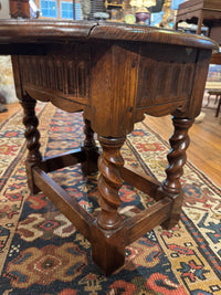 English Baroque Style Low Drop Leaf Side Table
