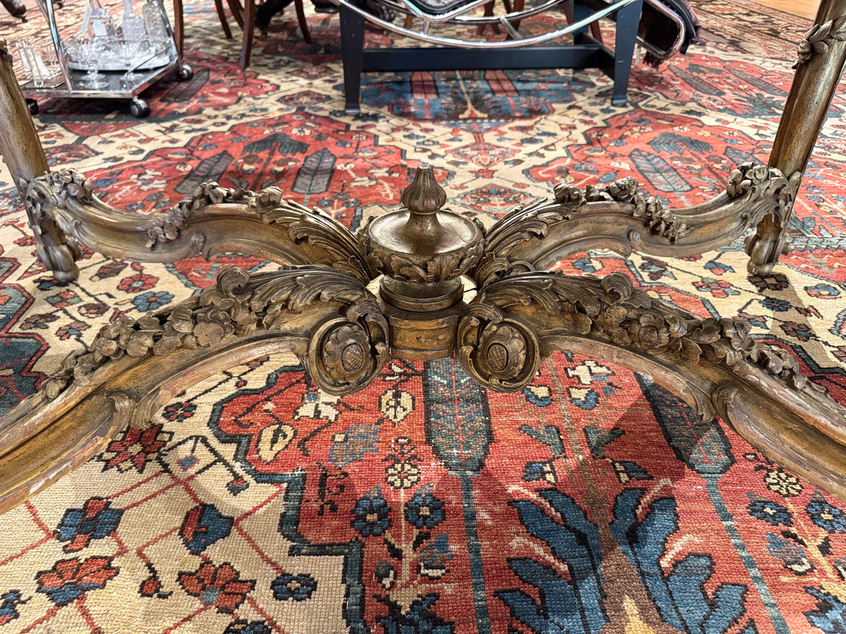 Napoleon III Giltwood and Marble Center Table