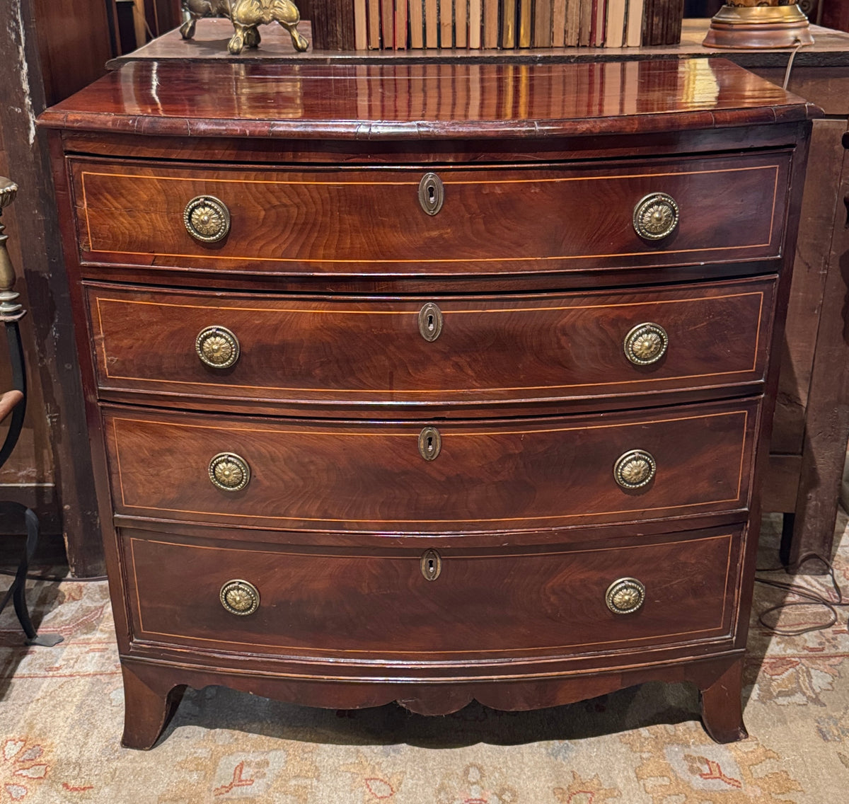 Early 19th Century English Bowfront Chest