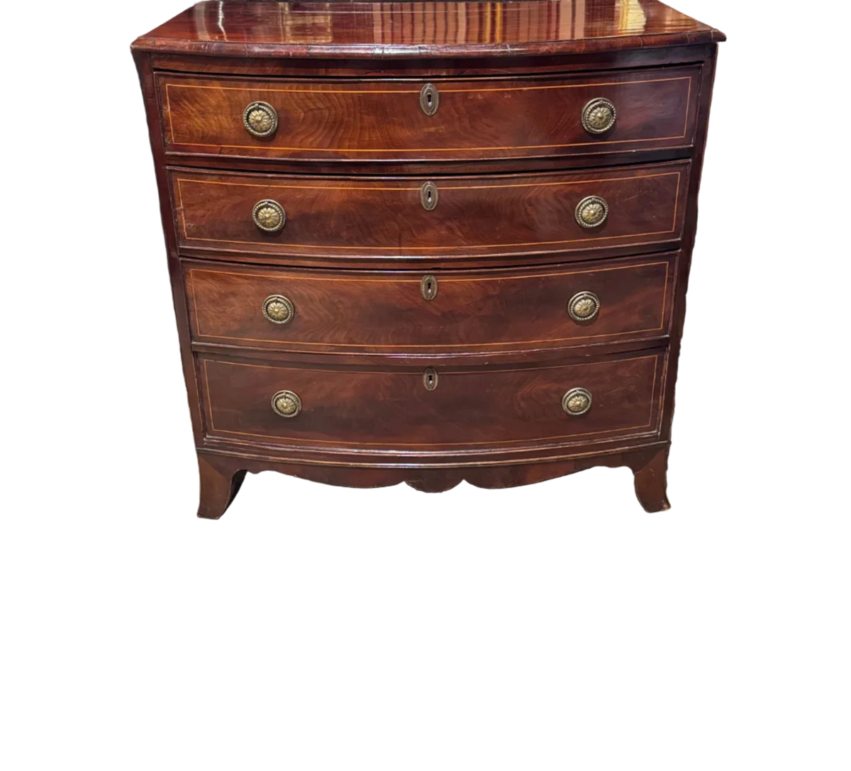 Early 19th Century English Bowfront Chest