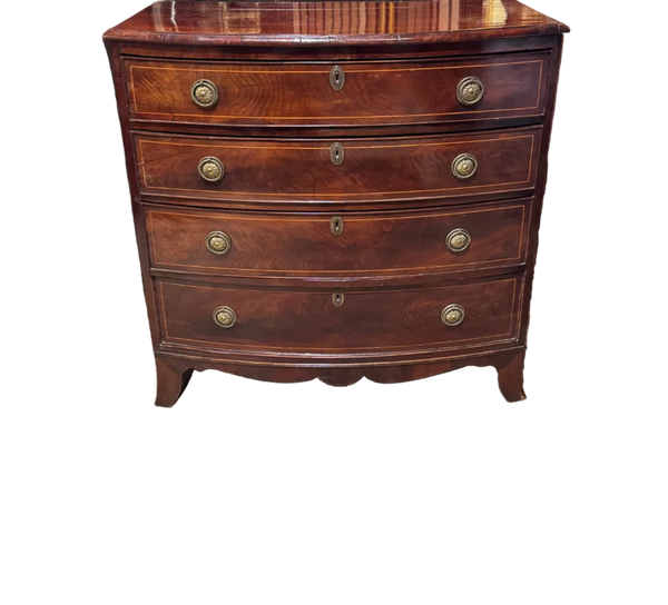 Early 19th Century English Bowfront Chest
