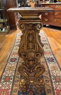 16th Century Italian Giltwood Pedestal