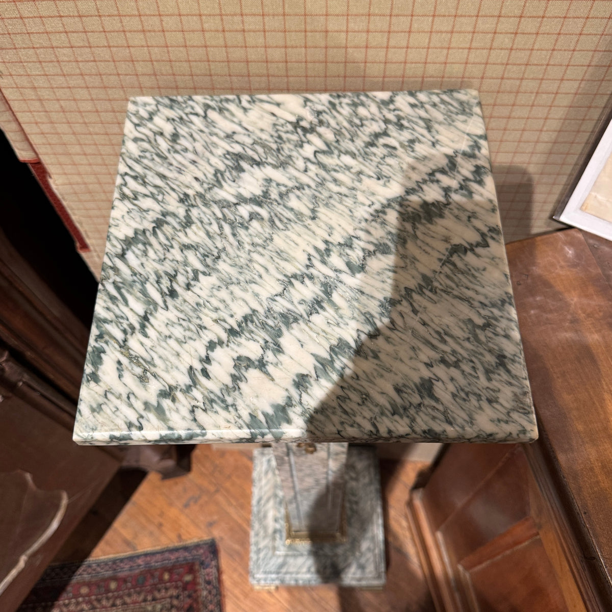 Neoclassical Style Marble Pedestal With Ormolu Mounts
