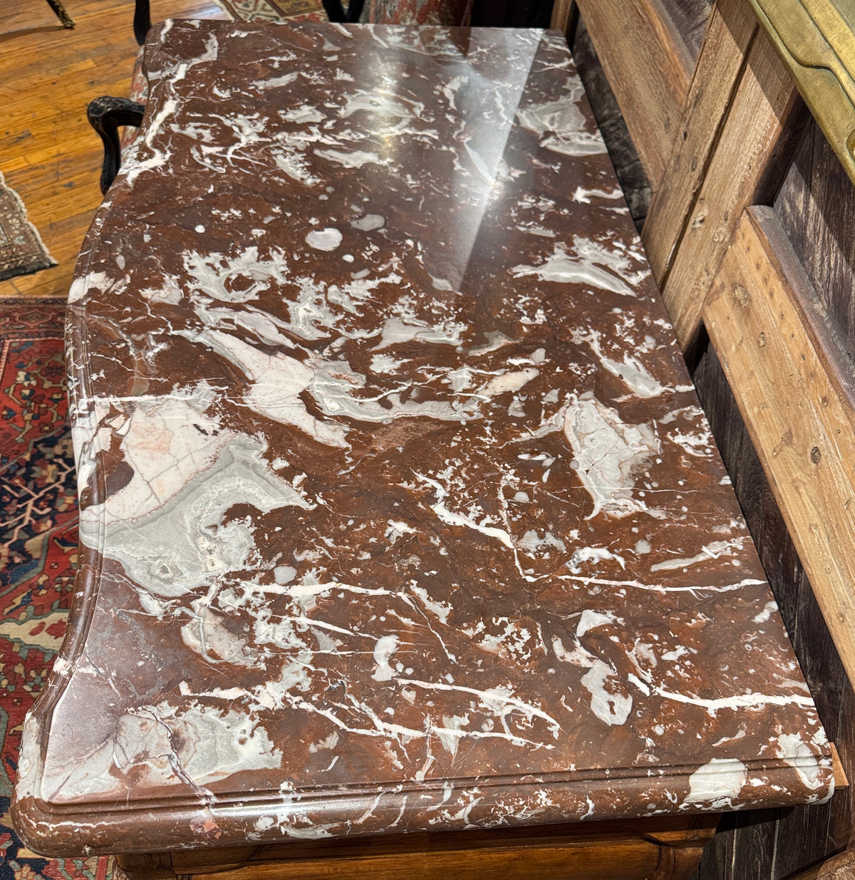 18th Century Southern French Marble Top Bombe Commode