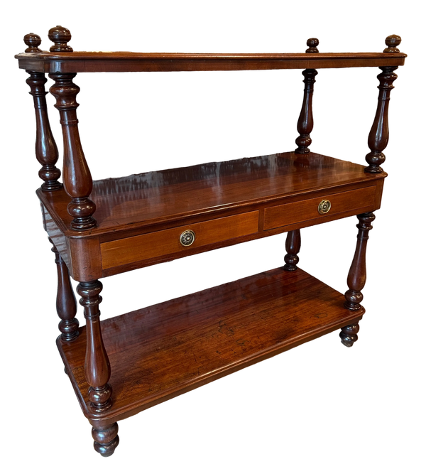 Late 19th Century Edwardian Mahogany 3 Tier Etagere
