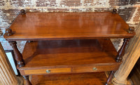 Late 19th Century Edwardian Mahogany 3 Tier Etagere
