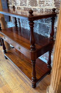 Late 19th Century Edwardian Mahogany 3 Tier Etagere