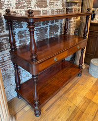 Late 19th Century Edwardian Mahogany 3 Tier Etagere