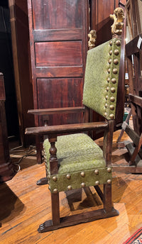 Monumental Late 19th Century Italian Baroque Throne Chair
