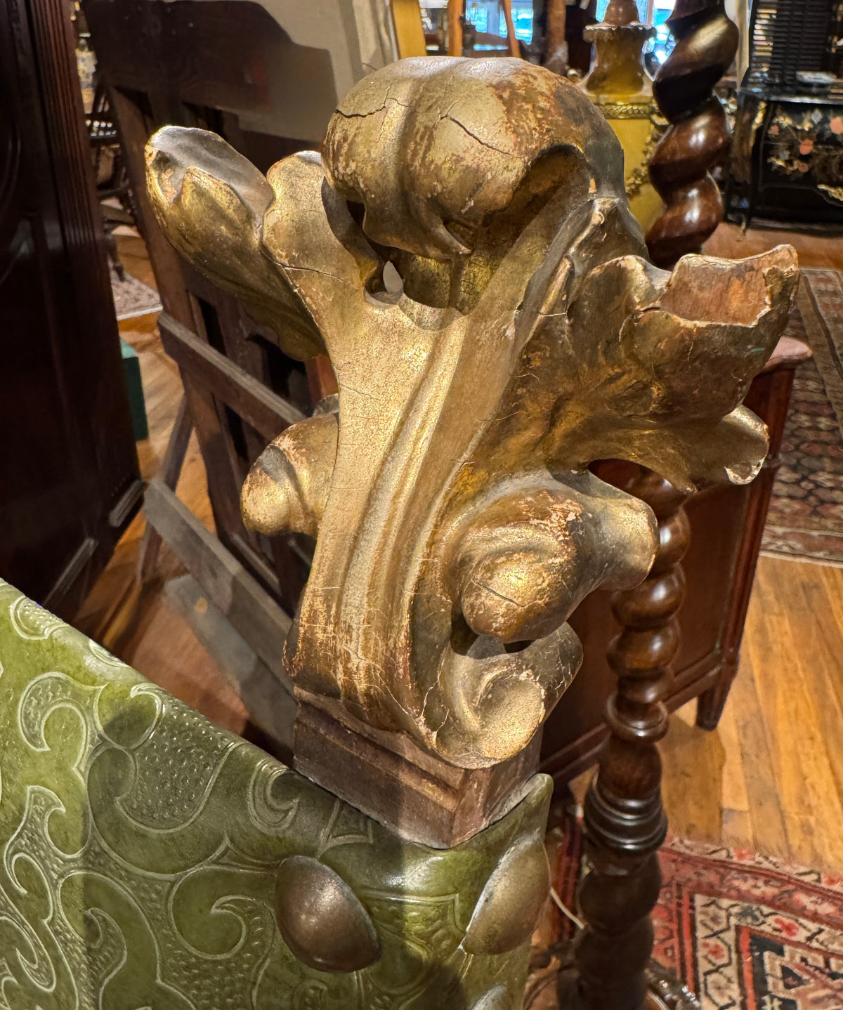 Monumental Late 19th Century Italian Baroque Throne Chair