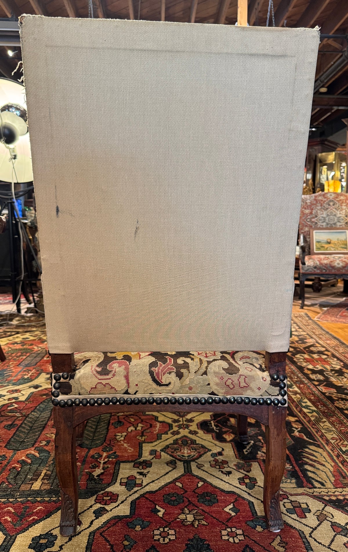 18th Century French Louis XIV-Regence Needlepoint Fauteuil