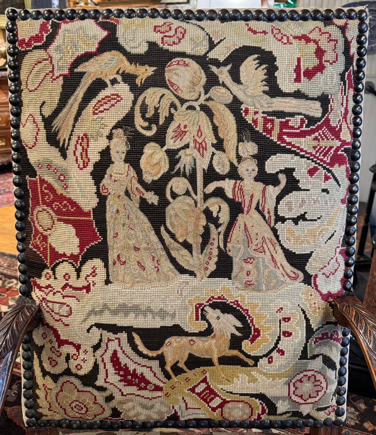 18th Century French Louis XIV-Regence Needlepoint Fauteuil