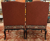 Pair Regence Revival Needlepoint Painted Fauteuil
